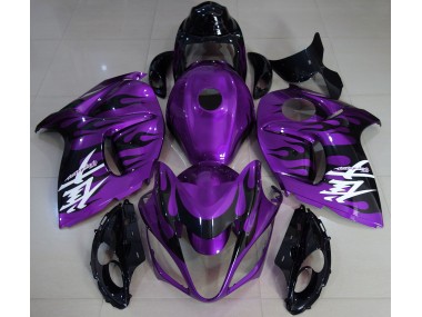 Violet Brillant & Noir 08-20 GSXR 1300 Carénage Moto