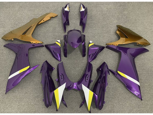 Violet Brillant & Or 11-24 GSXR 600-750 Carénage Moto