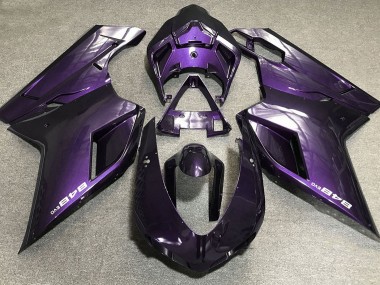 Violet Foncé 07-14 Ducati 848 1098 1198 Carénage Moto