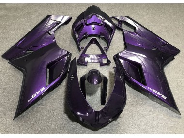 Violet Foncé 07-14 Ducati 848 1098 1198 Carénage Moto