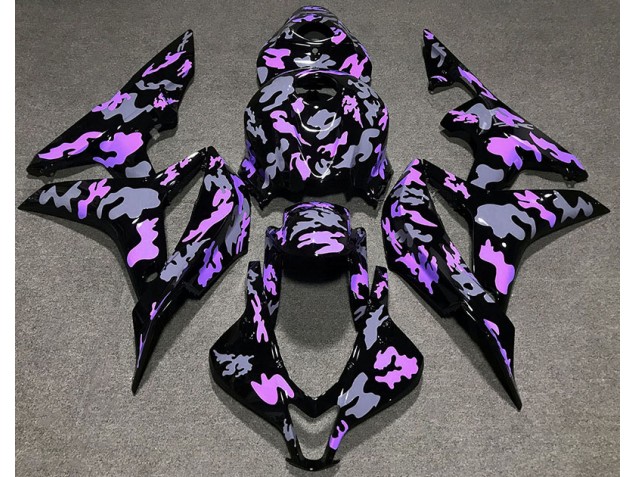 Violet & Gris Camouflage 07-08 CBR600RR Carénage Moto