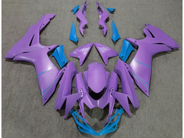 Violet Mat & Bleu 11-24 GSXR 600-750 Carénage Moto