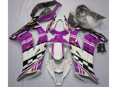 Violet Noir & Blanc 11-15 ZX10R Carénage Moto