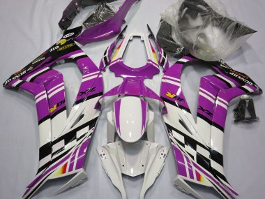 Violet Noir & Blanc 11-15 ZX10R Carénage Moto