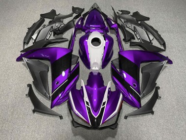 Violet Noir & Blanc 15-18 R3 Carénage Moto
