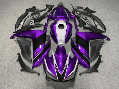 Violet Noir & Blanc 15-18 R3 Carénage Moto
