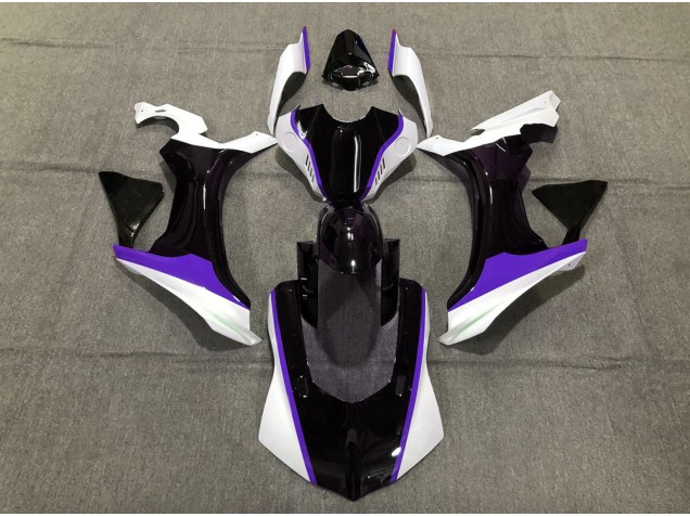 Violet Noir & Blanc 15-19 R1 Carénage Moto