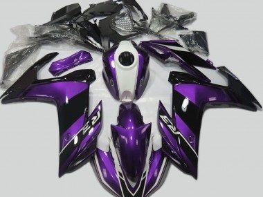 Violet & Noir Brillant 15-18 R3 Carénage Moto