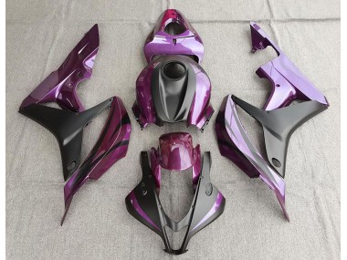Violet & Noir Mat 07-08 CBR600RR Carénage Moto