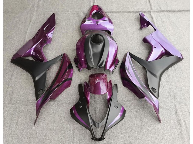 Violet & Noir Mat 07-08 CBR600RR Carénage Moto