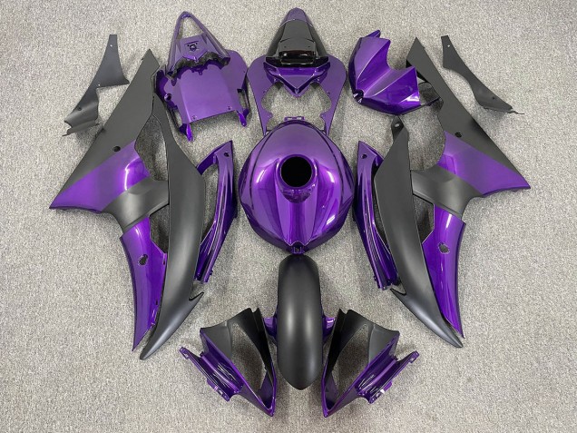 Violet & Noir Mat 08-16 R6 Carénage Moto