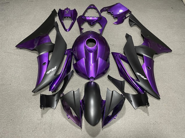Violet & Noir Mat & Logos 08-16 R6 Carénage Moto