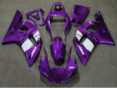 Violet Profond & Blanc 98-02 R6 Carénage Moto