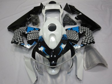 Éclaboussures Bleues Blanches & Noires 03-04 CBR600RR Carénage Moto