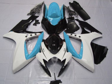 Étoile Bleu Clair 06-07 GSXR 600-750 Carénage Moto