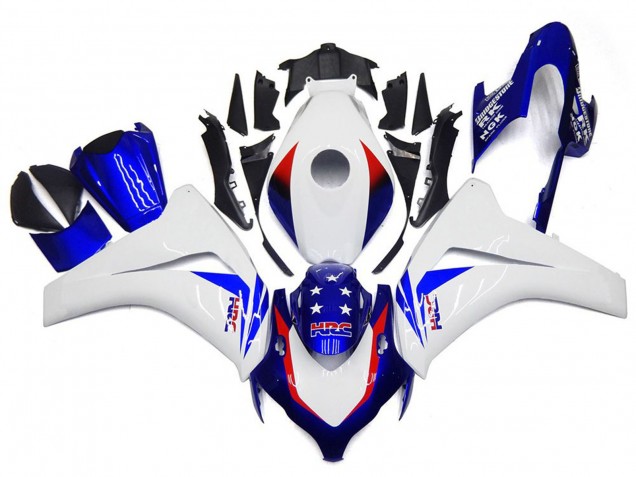 Étoile Bleue Vibrante 08-11 CBR1000RR Carénage Moto