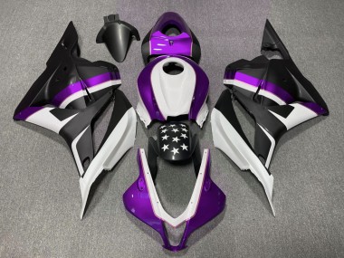 Étoile Noire Mate & Violette 09-12 CBR600RR Carénage Moto